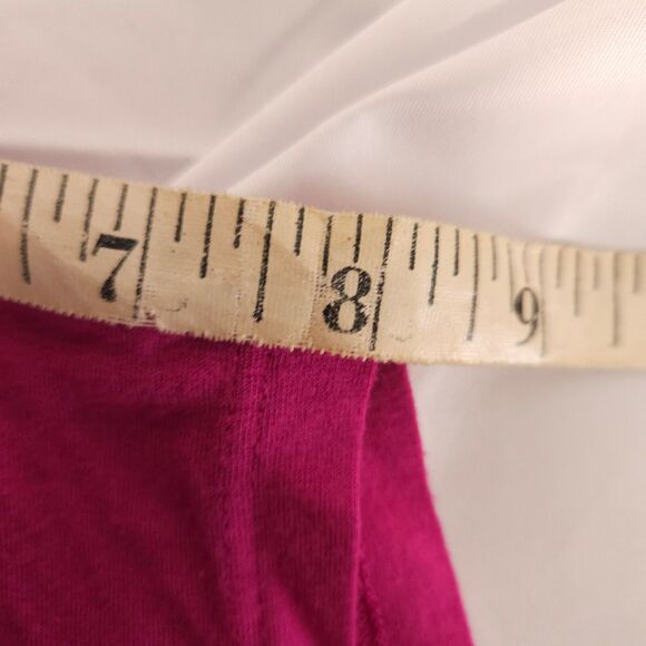 Anthropologie Pleione Womens Small Purple Cap Sleeve V-Neck Blouse Made in USA - Picture 5 of 7